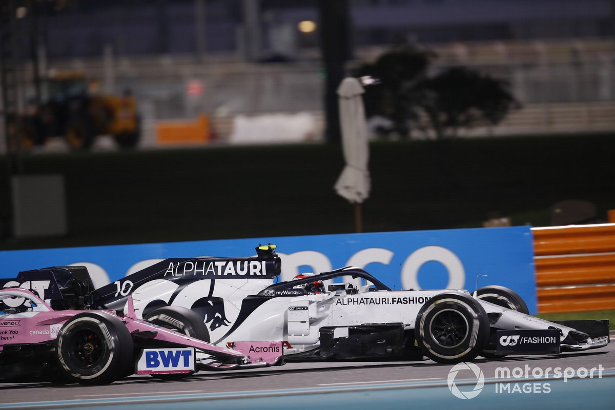 Pierre Gasly, AlphaTauri AT01, Lance Stroll, Racing Point RP20