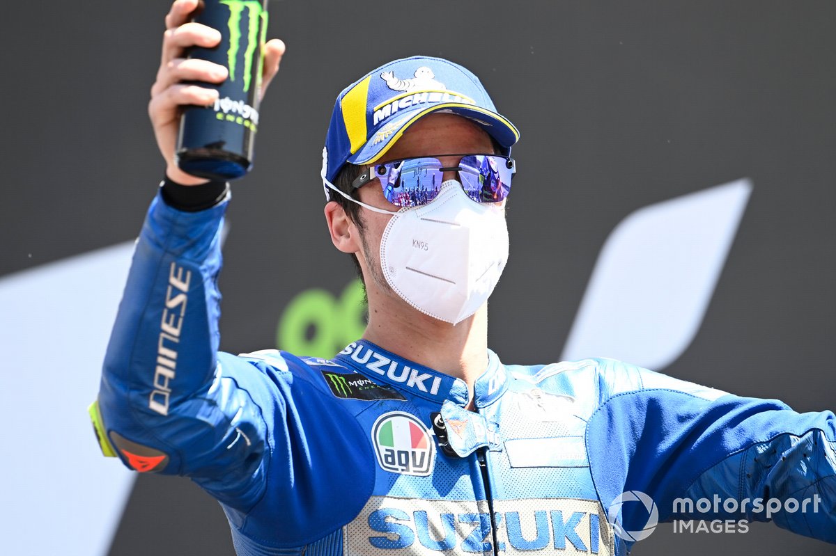 Podio: tercer lugar Joan Mir, Team Suzuki MotoGP