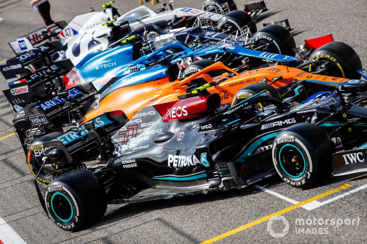 The car of Valtteri Bottas, Mercedes W12
