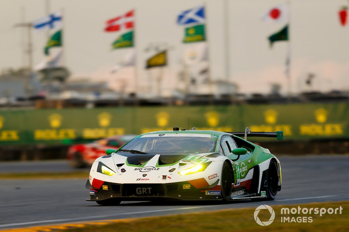 #111 GRT Grasser Racing Team Lamborghini Huracan GT3, GTD: Rolf Ineichen, Mirko Bortolotti, Steijn Schothorst, Marco Mapelli