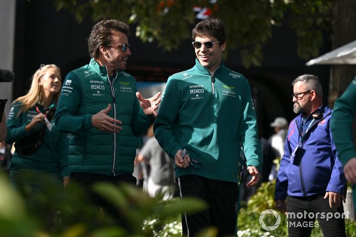 Fernando Alonso, Aston Martin F1 Team Lance Stroll, Aston Martin F1 Team