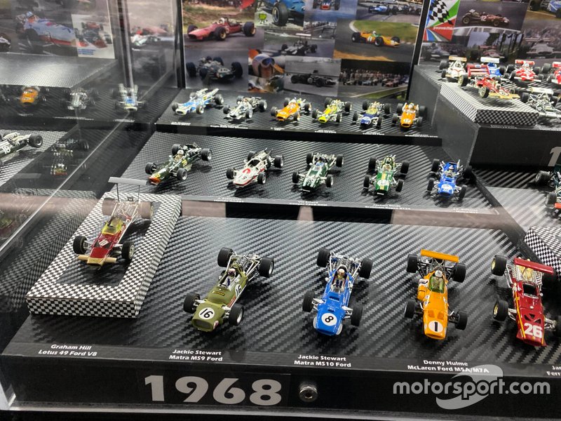 Colección de coches miniatura de F1