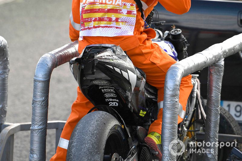 Valentino Rossi, Yamaha Factory Racing, caída
