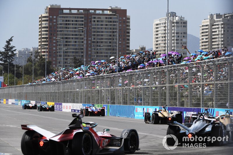 Maximilian Günther, BMW I Andretti Motorsports, BMW iFE.20 Mitch Evans, Jaguar Racing, Jaguar I-Type 4, Pascal Wehrlein, Mahindra Racing, M6Electro