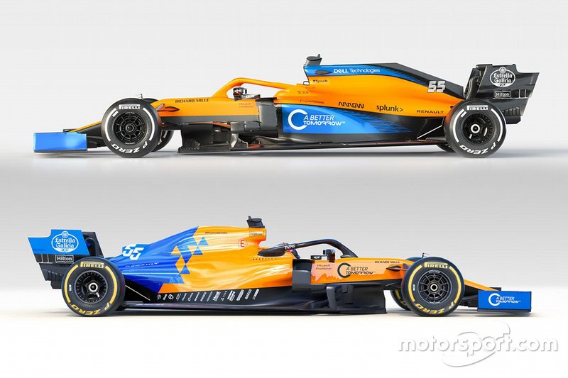 Comparaison entre la McLaren MCL34 et la McLaren MCL35