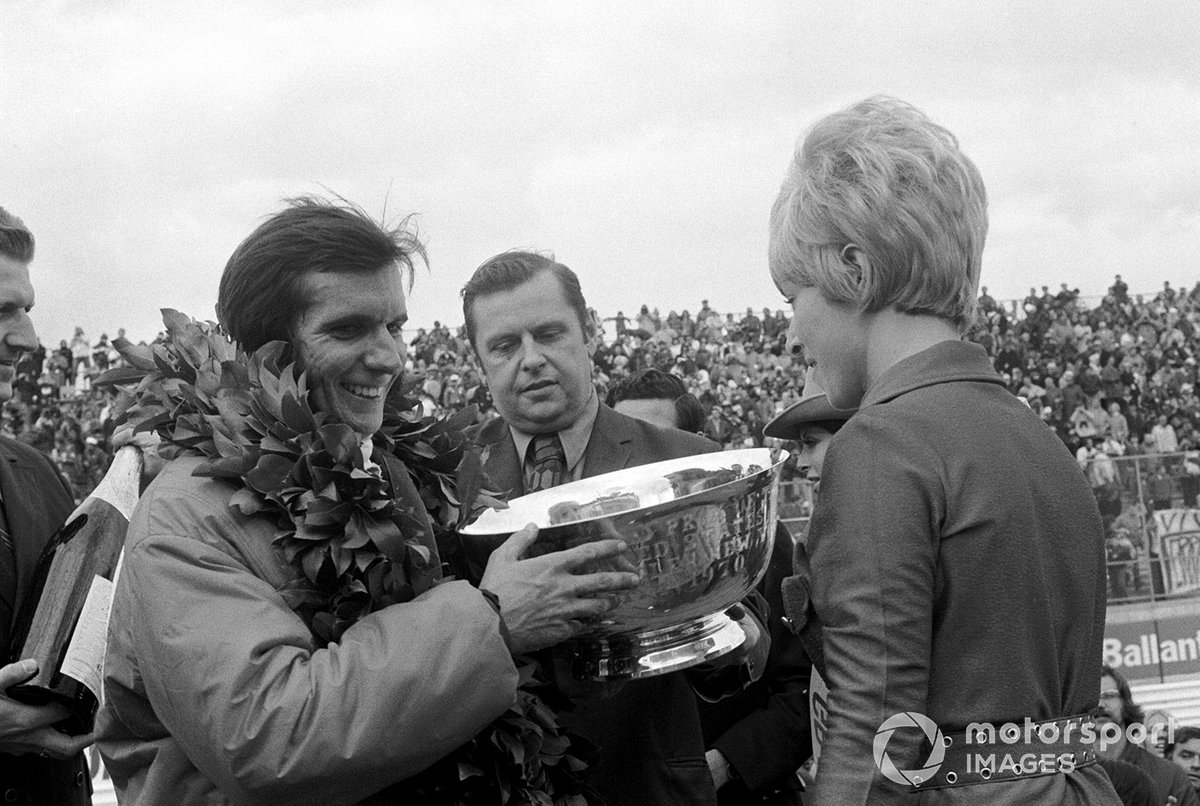 Emerson Fittipaldi, Lotus 72C wins his first Grand Prix, and ensures Jochen Rindt is World Champion