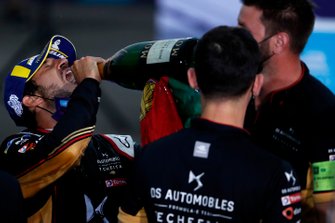 Antonio Felix da Costa, DS Techeetah, celebrates with his team