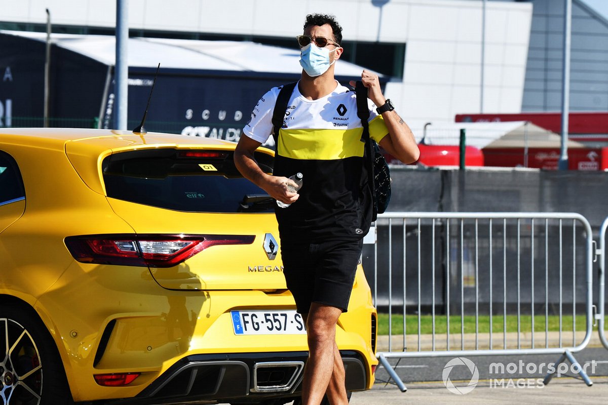 Daniel Ricciardo, Renault F1 arriva in pista