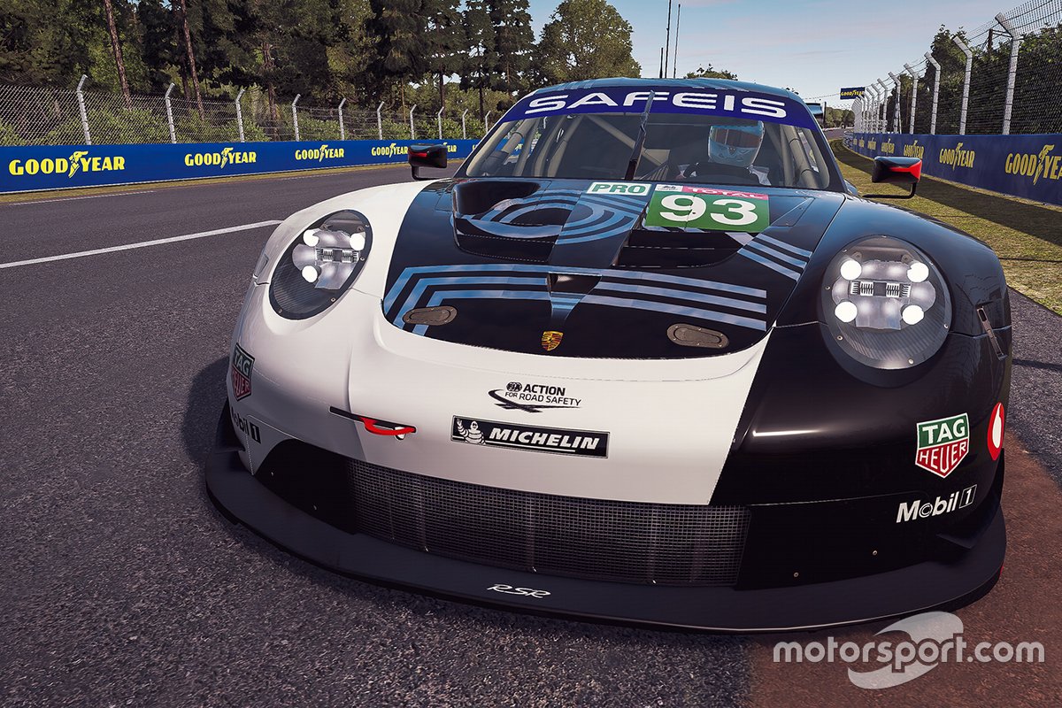 #93 Porsche Esports Team Porsche 911 RSR: Nick Tandy, Ayhancan Güven, Joshua Rogers, Tommy Ostgaard
