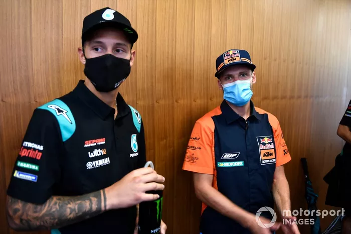Brad Binder, Red Bull KTM Factory Racing, Fabio Quartararo, Petronas Yamaha SRT
