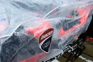Ducati rain cover, British MotoGP race 2018