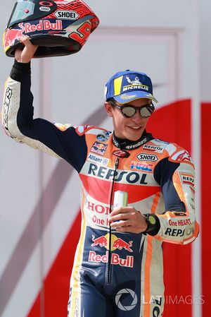 Podio: il terzo classificato Marc Marquez, Repsol Honda Team