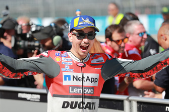 Le poleman Jorge Lorenzo, Ducati Team