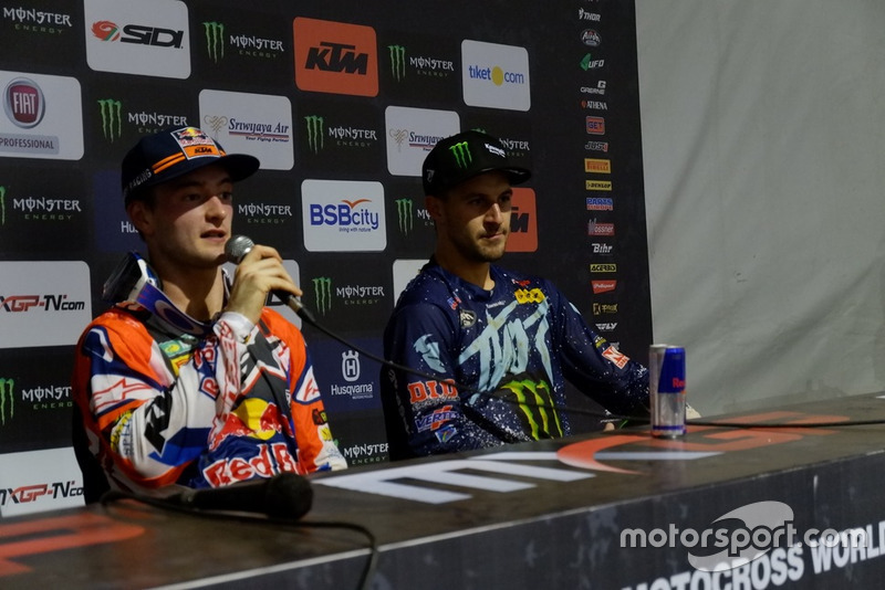 Press Conference MXGP: Jeffrey Herlings KTM Factory Racing and Clement Desalle, Kawasaki