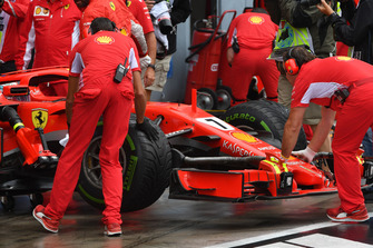 Kimi Raikkonen, Ferrari SF71H neus en voorvleugel