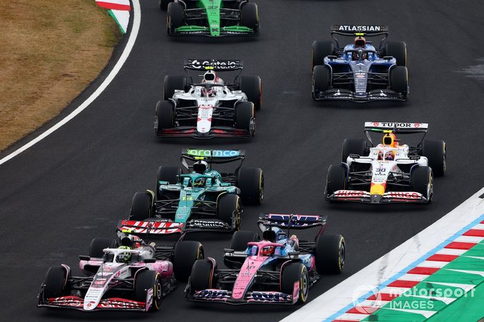 Fernando Alonso, Aston Martin Racing, Pierre Gasly, Alpine, Oliver Bearman, Haas F1 Team