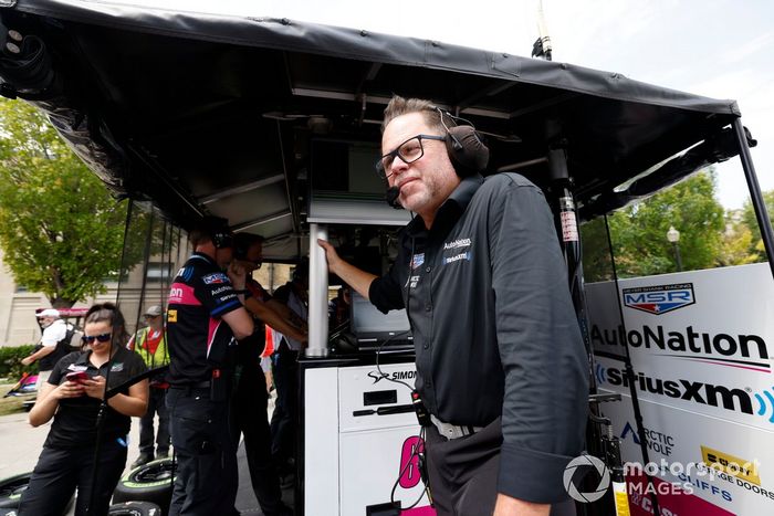 Tom Blomqvist, Meyer Shank Racing Honda, copropietario del equipo Mike Shank