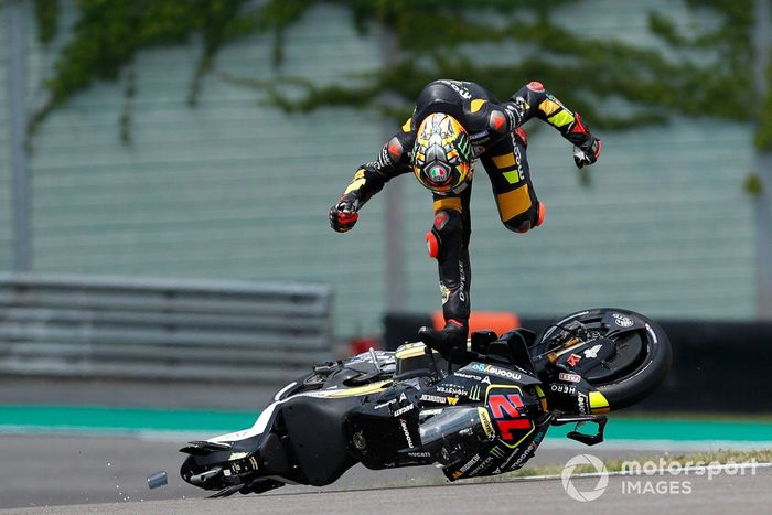 Marco Bezzecchi, accidente del VR46 Racing Team