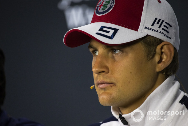Marcus Ericsson, Sauber in the press conference
