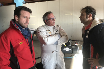 Gabriele Rizzo, Team Manager BRC Racing Team, con Franco Nugnes, direttore di Motorsport.com Italia e Luca Filippi