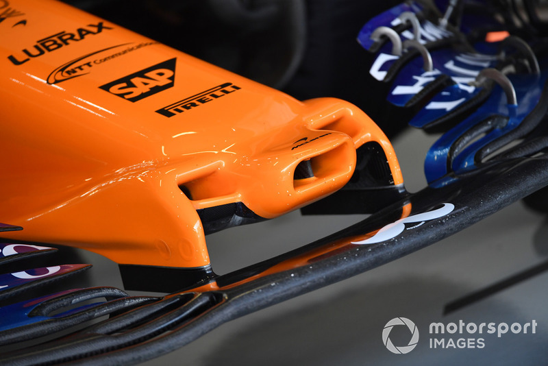 McLaren MCL33 detalle de nariz