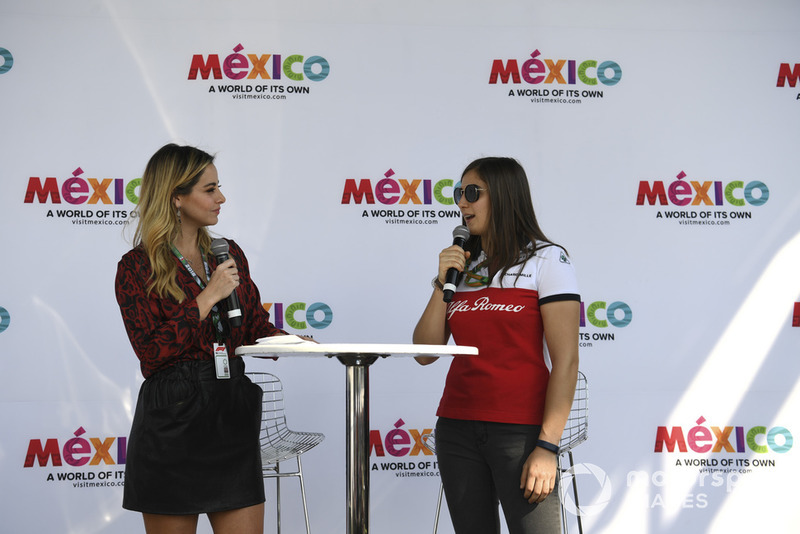 Tatiana Calderón, piloto de pruebas del equipo Alfa Romeo Sauber F1