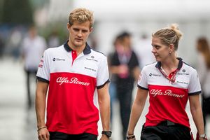 Marcus Ericsson, Sauber y Katharina Zeilinger, Sauber 