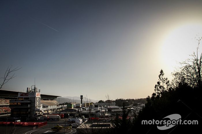Vista panorámica del Paddock