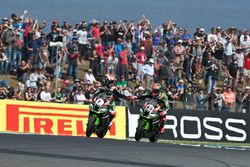 Jonathan Rea, Kawasaki Racing Team et Tom Sykes, Kawasaki Racing Team