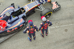 Max Verstappen, Scuderia Toro Rosso and Carlos Sainz Jr., Scuderia Toro Rosso with the Scuderia Toro