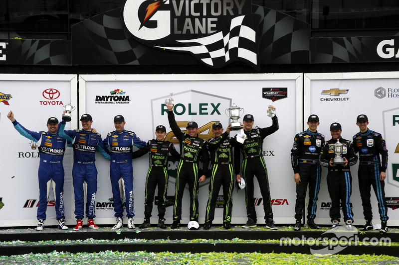 Podium Prototype: e DP: Marc Goossens, Ryan Dalziel, Ryan Hunter-Reay
