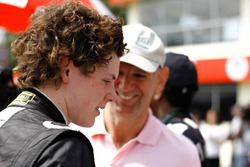 Harrison Newey and Adrian Newey