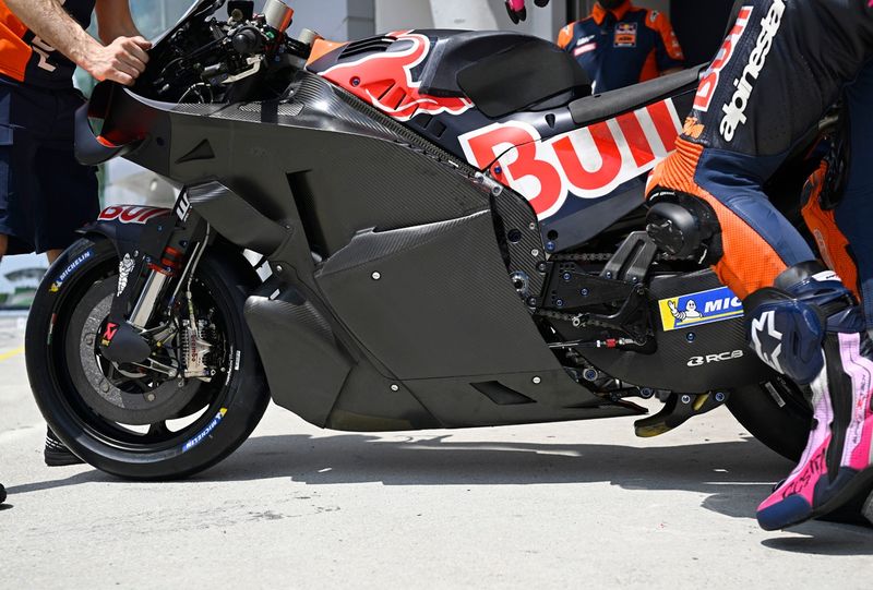 Une moto de Red Bull KTM Tech 3