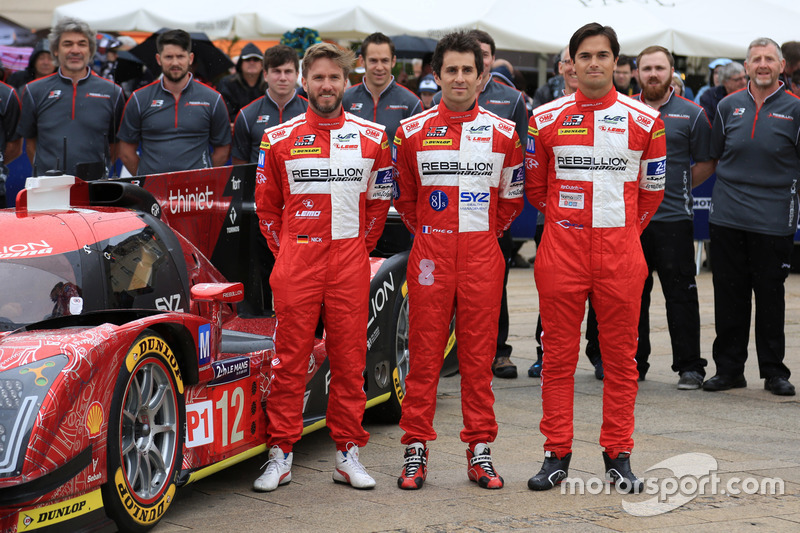 #12 Rebellion Racing Rebellion R-One AER: Nicolas Prost, Nick Heidfeld, Nelson Piquet Jr.