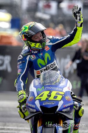 Second place Valentino Rossi, Yamaha Factory Racing