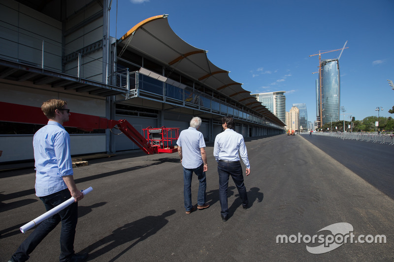 Charlie Whiting in Baku to check track preparations