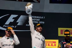 Lewis Hamilton, Mercedes, Nico Rosberg, Mercedes on the podium