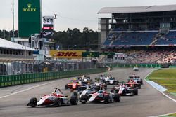 Charles Leclerc, ART Grand Prix leads Alexander Albon, ART Grand Prix