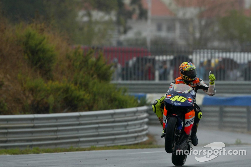 Race winner Valentino Rossi, Repsol Honda Team