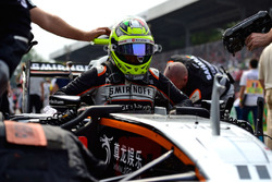 Sergio Perez, Sahara Force India F1 VJM09 on the grid