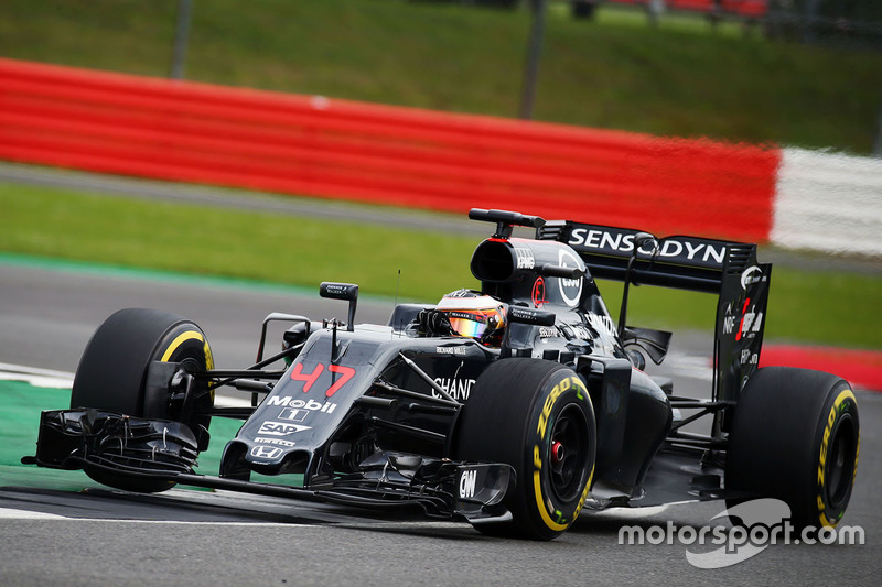 Stoffel Vandoorne, McLaren MP4-31 piloto de prueba y reserva