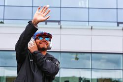 Lewis Hamilton, Mercedes AMG F1 lors de la parade des pilotes