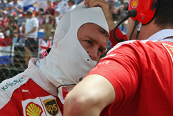 Sebastian Vettel, Ferrari on the grid