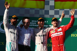 Podium: winner Nico Rosberg, Mercedes AMG F1 Team, second place Lewis Hamilton, Mercedes AMG F1 Team