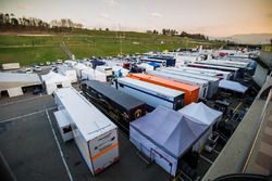 La vue dans le paddock