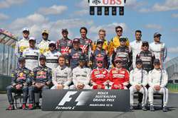 The drivers start of season group photograph