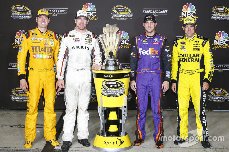 Joe Gibbs Racing Chase drivers: Kyle Busch, Carl Edwards, Denny Hamlin, Matt Kenseth