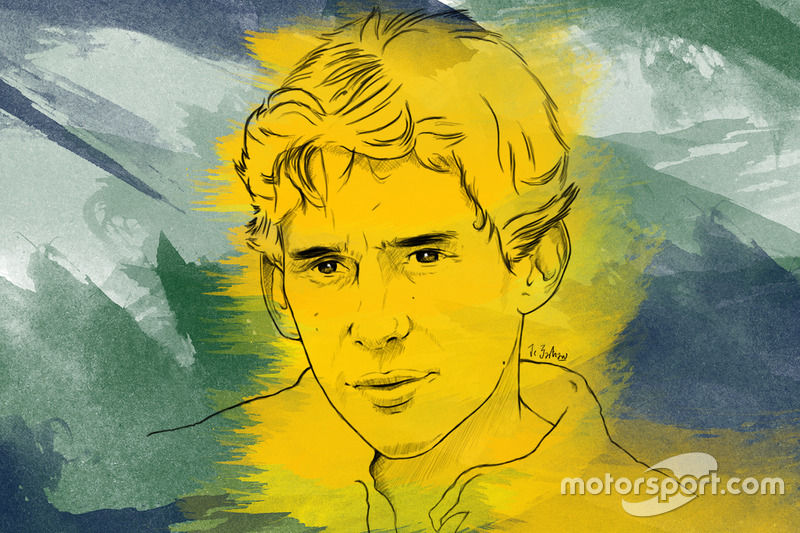 Ayrton Senna portret