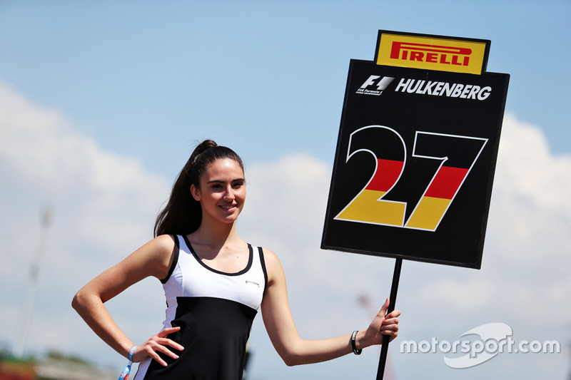 Chica de la parrilla de Nico Hulkenberg, Sahara Force India F1