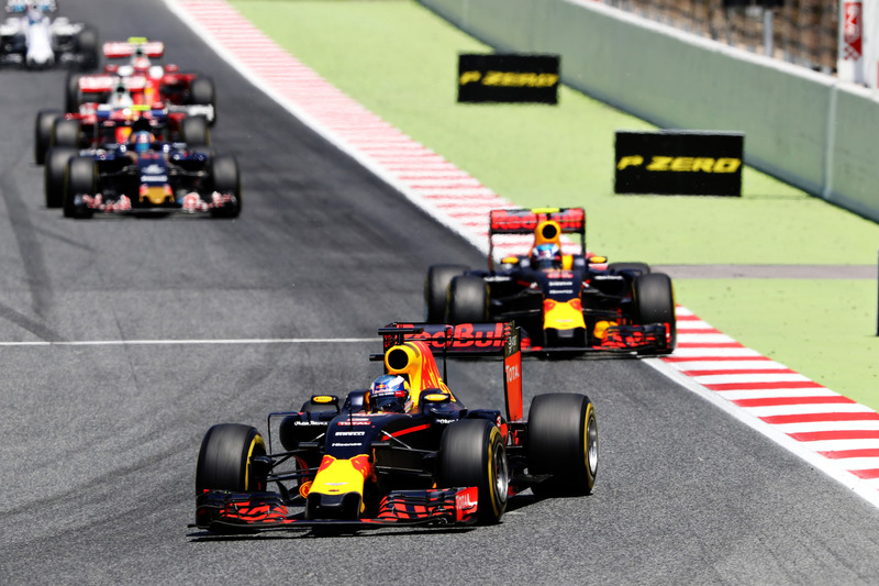 Daniel Ricciardo, Red Bull Racing lidera a Max Verstappen, Red Bull Racing